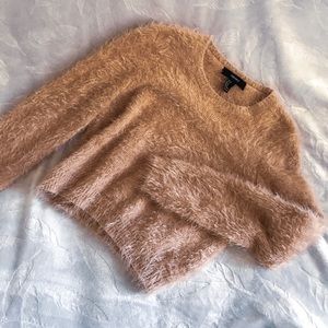 cozy forever 21 soft pink sweater